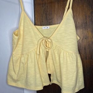 Garage XS flowy tie front tank top.